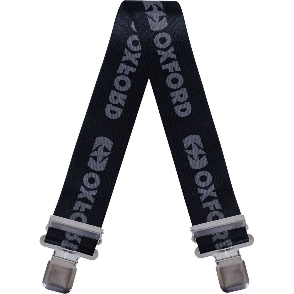 Oxford Riggers Trousers Braces Oxford Logo Black / Grey (Image 2) - ThrottleChimp