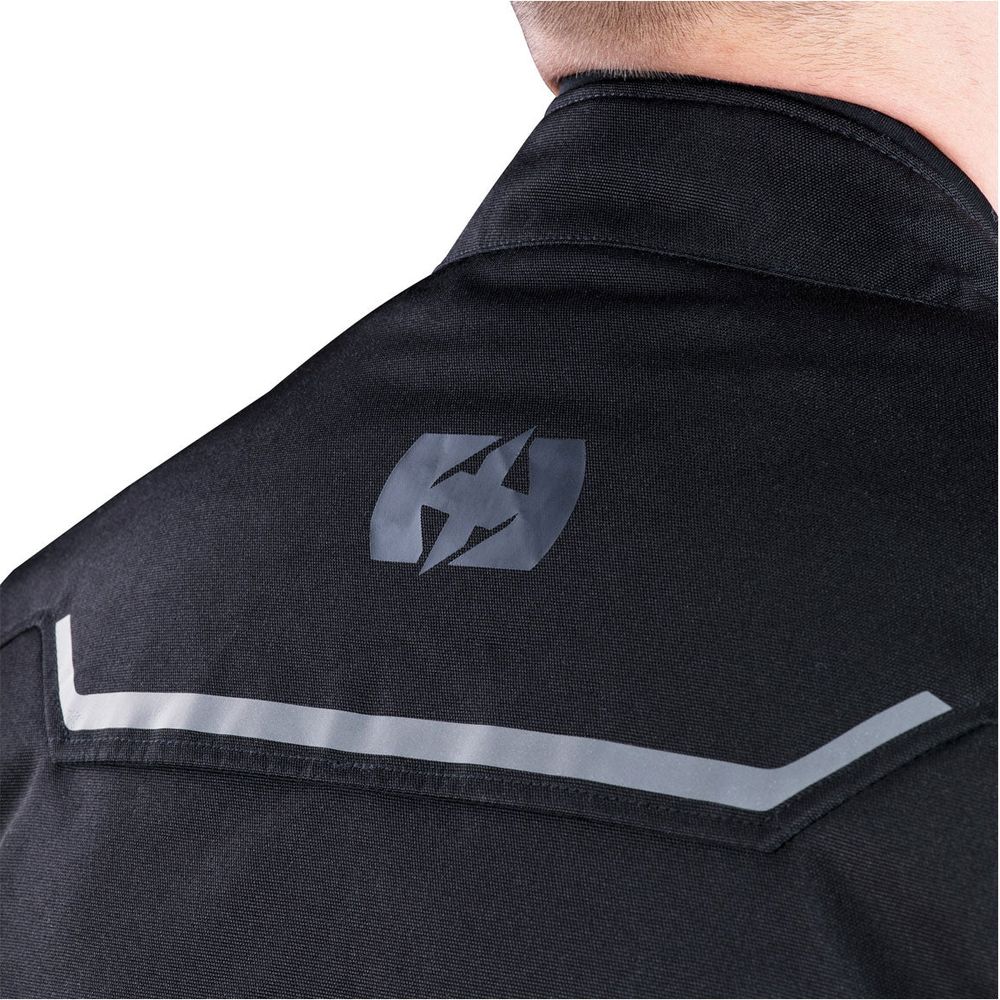 Oxford Metro 2.0 Textile Jacket Stealth Black FREE 1 YEAR Returns, FREE UK Delivery | ThrottleChimp