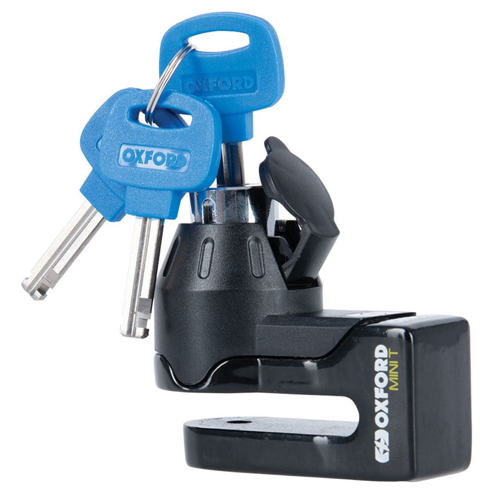 Oxford Mini T Disc Lock Black (Image 2) - ThrottleChimp