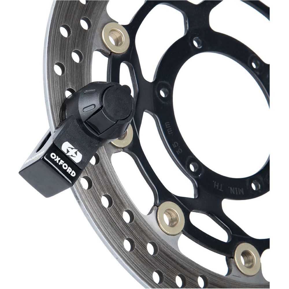 Oxford Mini T Disc Lock Black (Image 3) - ThrottleChimp