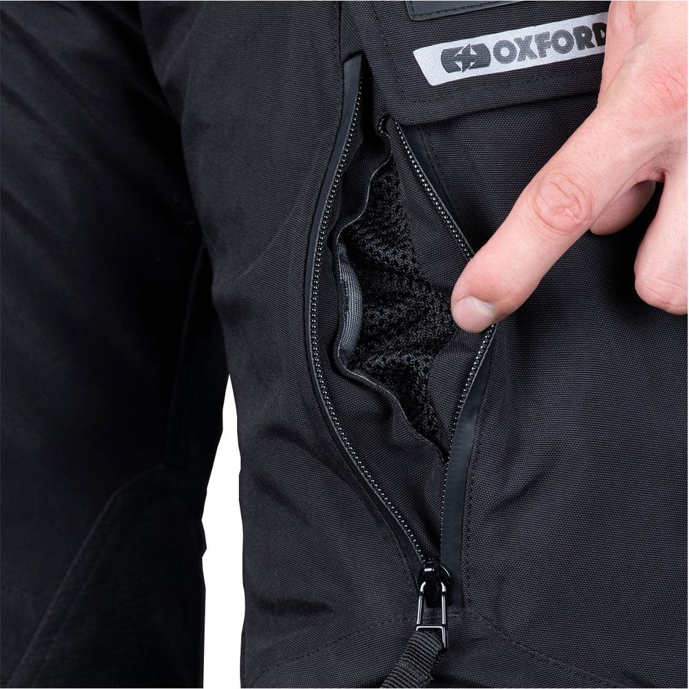 Oxford Mondial 2.0 Textile Trouser Tech Black (Image 6) - ThrottleChimp