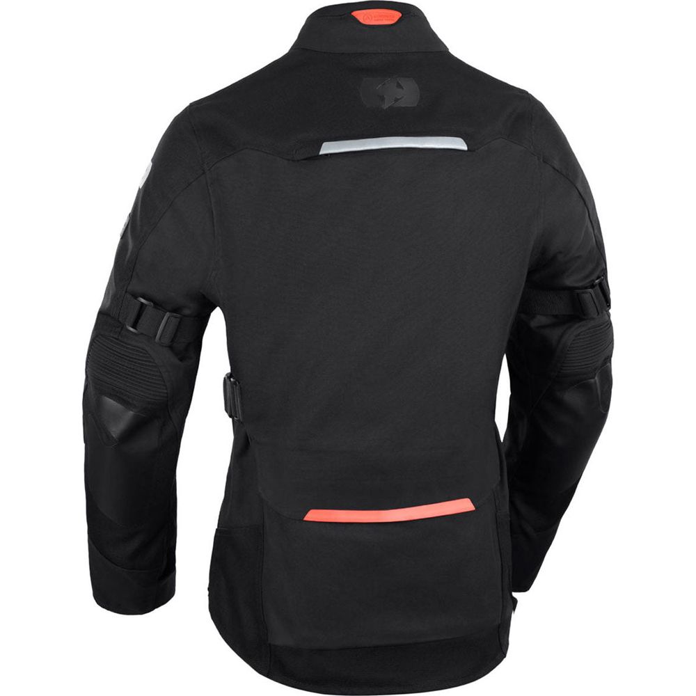 Oxford Mondial 2.0 Ladies Textile Jacket Black / Coral (Image 2) - ThrottleChimp