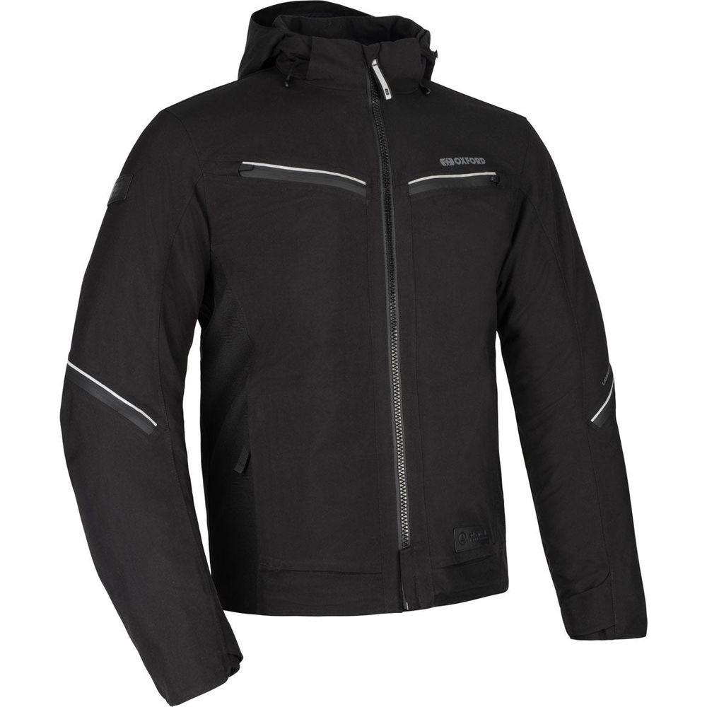 Oxford Mondial Street Dry2Dry Textile Jacket Black - ThrottleChimp