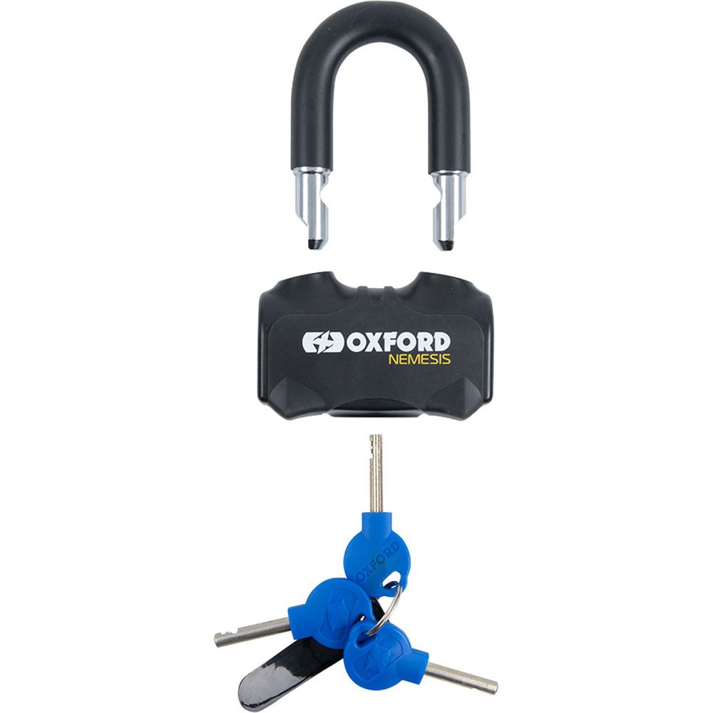 Oxford Nemesis Chain Lock Black (Image 2) - ThrottleChimp