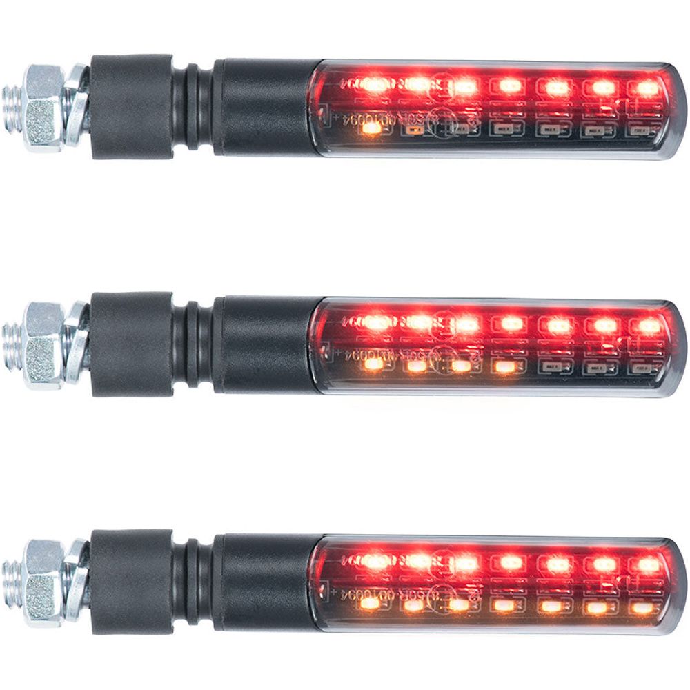 Oxford Nightslider 3 In 1 REAR Sequential Indicators Black FREE 1 YEAR Returns, FREE UK Delivery | ThrottleChimp