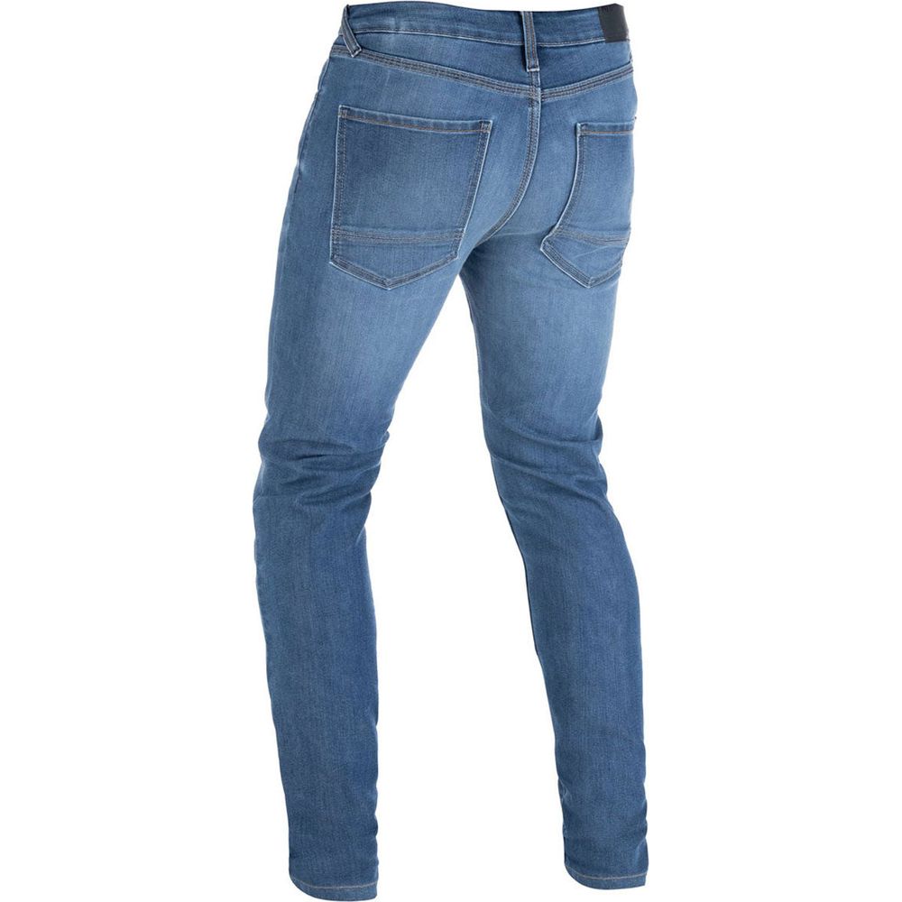 Oxford Original Approved AA Straight Fit Jeans Mid Blue (Image 2) - ThrottleChimp