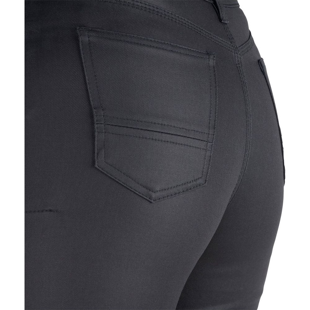 Oxford Original Approved AA Wax Ladies Jegging Black (Image 3) - ThrottleChimp