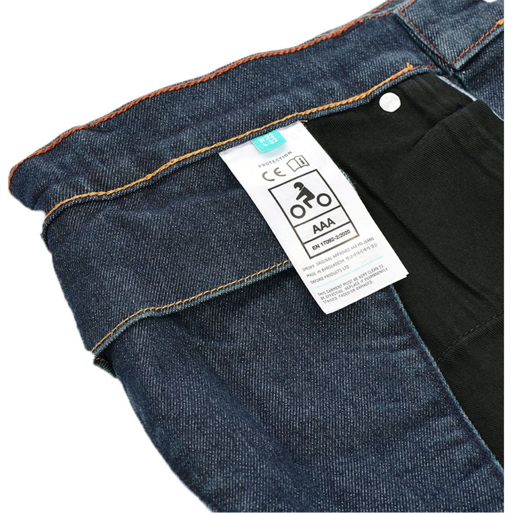 Oxford Original Approved AA Dynamic Straight Fit Jeans Dark Aged (Image 5) - ThrottleChimp