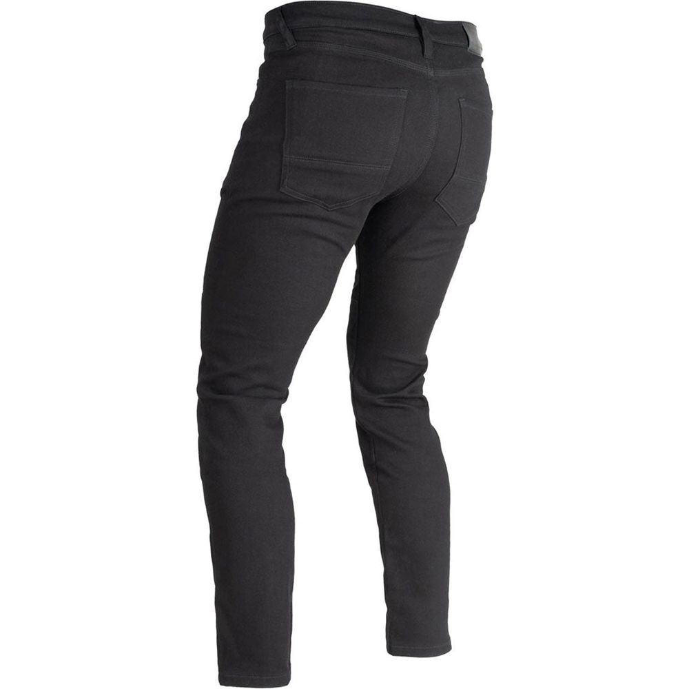 Oxford Original Approved Super Stretch Slim Fit Jeans Black (Image 2) - ThrottleChimp