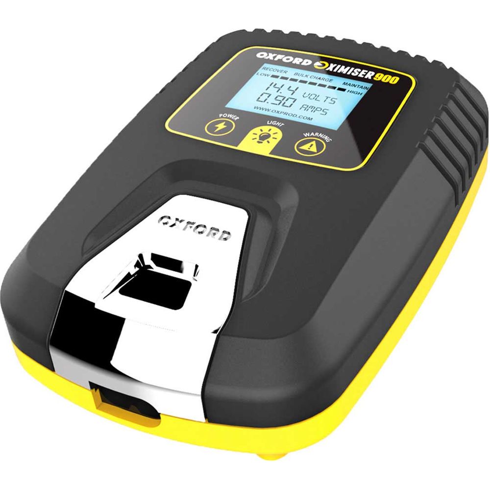 Oxford Oximiser 900 Essential Battery Management System Black / Yellow - EU Model (Image 2) - ThrottleChimp