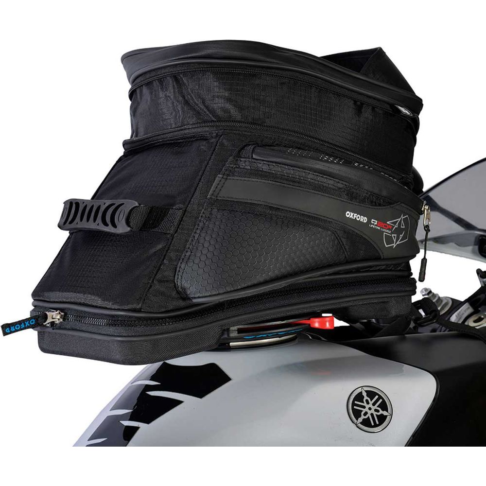 Oxford Q20R Quick Release Tank Bag Black - 20 Litres (Image 2) - ThrottleChimp