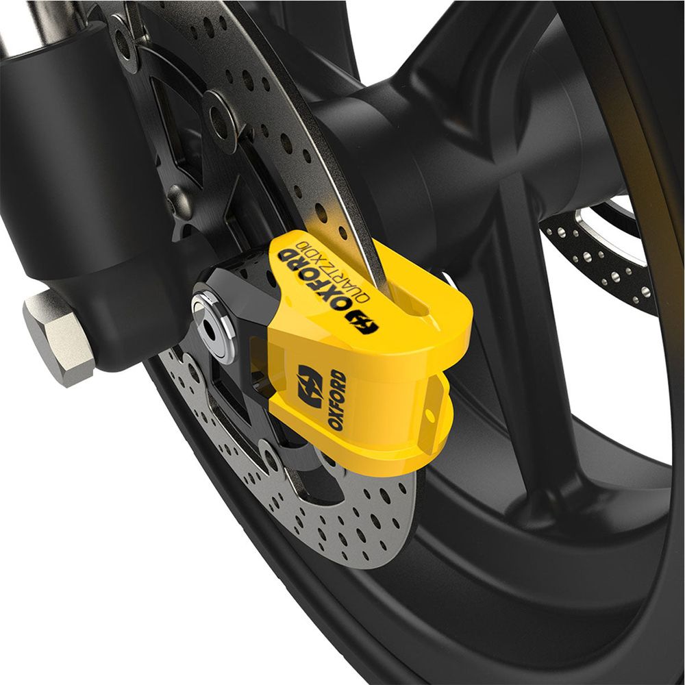 Oxford Quartz XD10 Disc Lock Yellow / Black FREE 1 YEAR Returns, FREE UK Delivery | ThrottleChimp