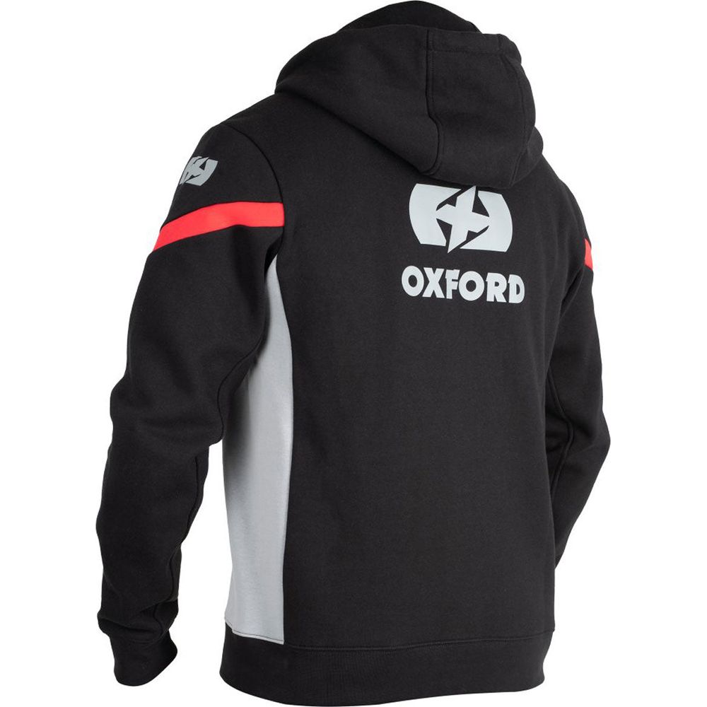 Oxford Racing Hoodie Black (Image 2) - ThrottleChimp