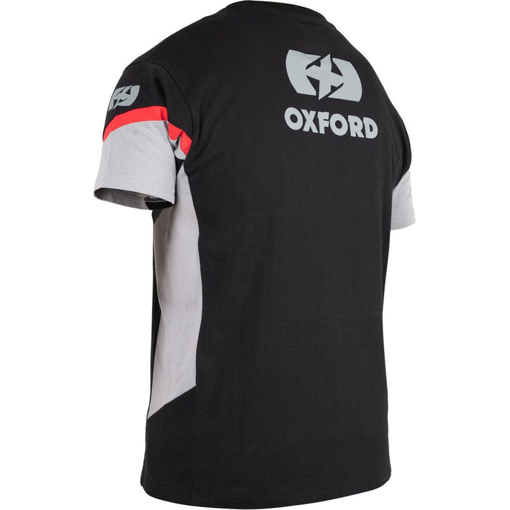 Oxford Racing T-Shirt Black (Image 2) - ThrottleChimp