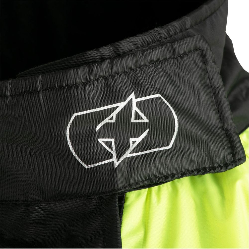 Oxford Rainseal Over Jacket Black / Fluo Yellow (Image 6) - ThrottleChimp