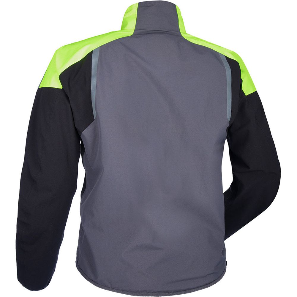 Oxford Rainseal Pro Over Jacket Grey / Black / Fluo Yellow (Image 2) - ThrottleChimp