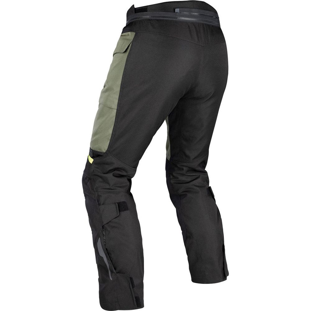 Oxford Rockland Textile Trouser Khaki / Black / Fluo Yellow (Image 2) - ThrottleChimp