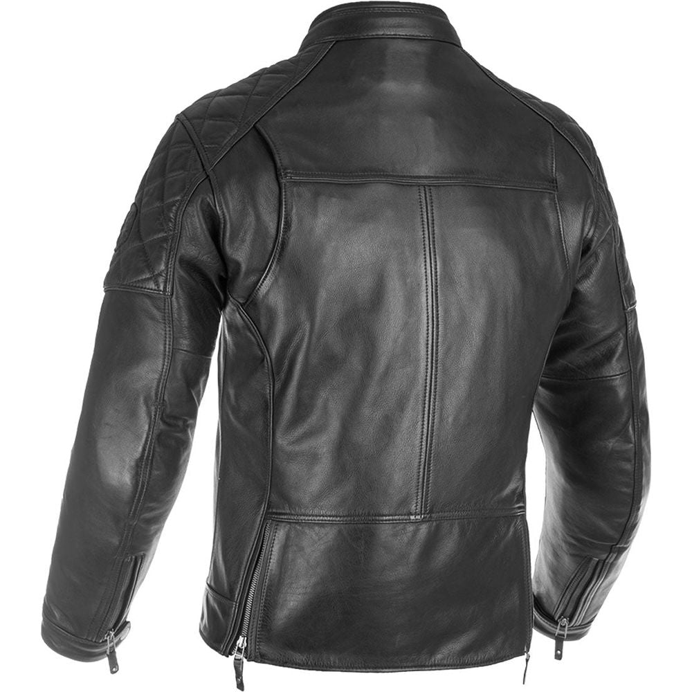 Oxford Route 73 2.0 Leather Jacket Black (Image 2) - ThrottleChimp