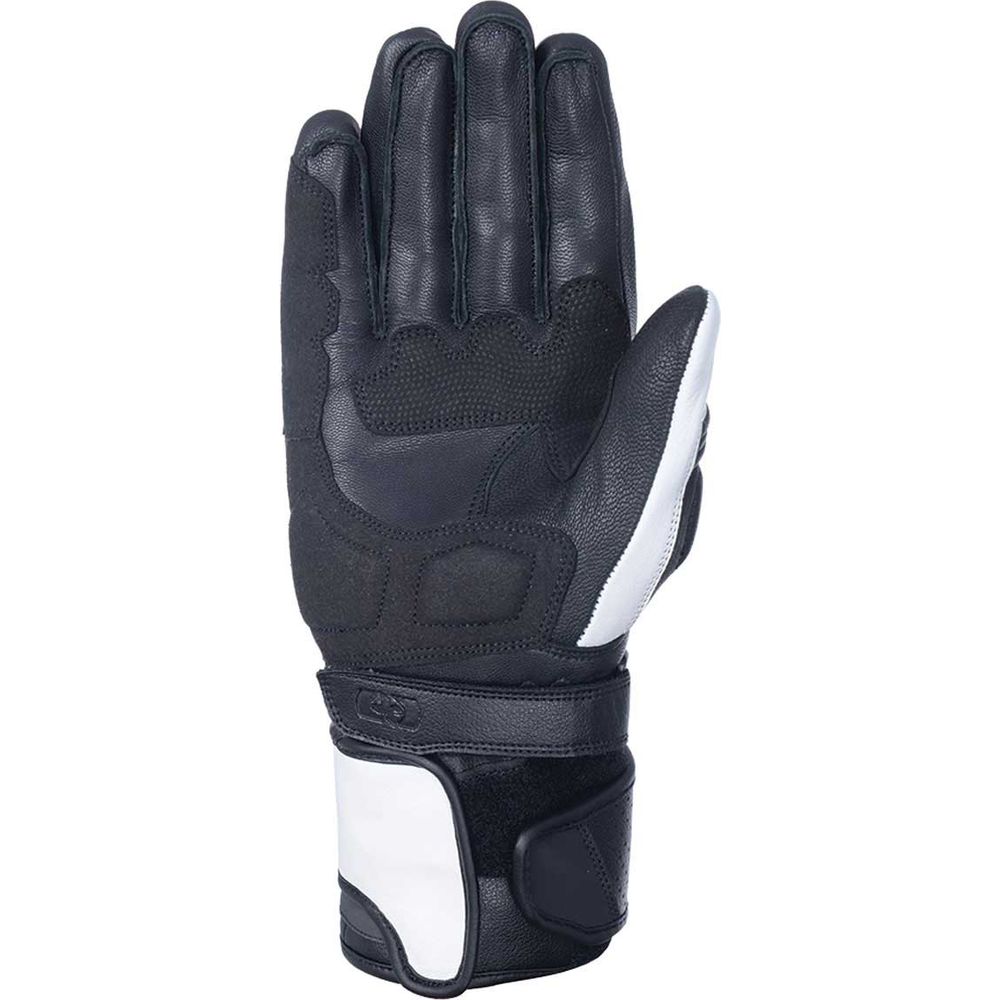 Oxford RP-2 2.0 Sports Long Leather Gloves Stealth Black / White / Fluo Yellow (Image 2) - ThrottleChimp