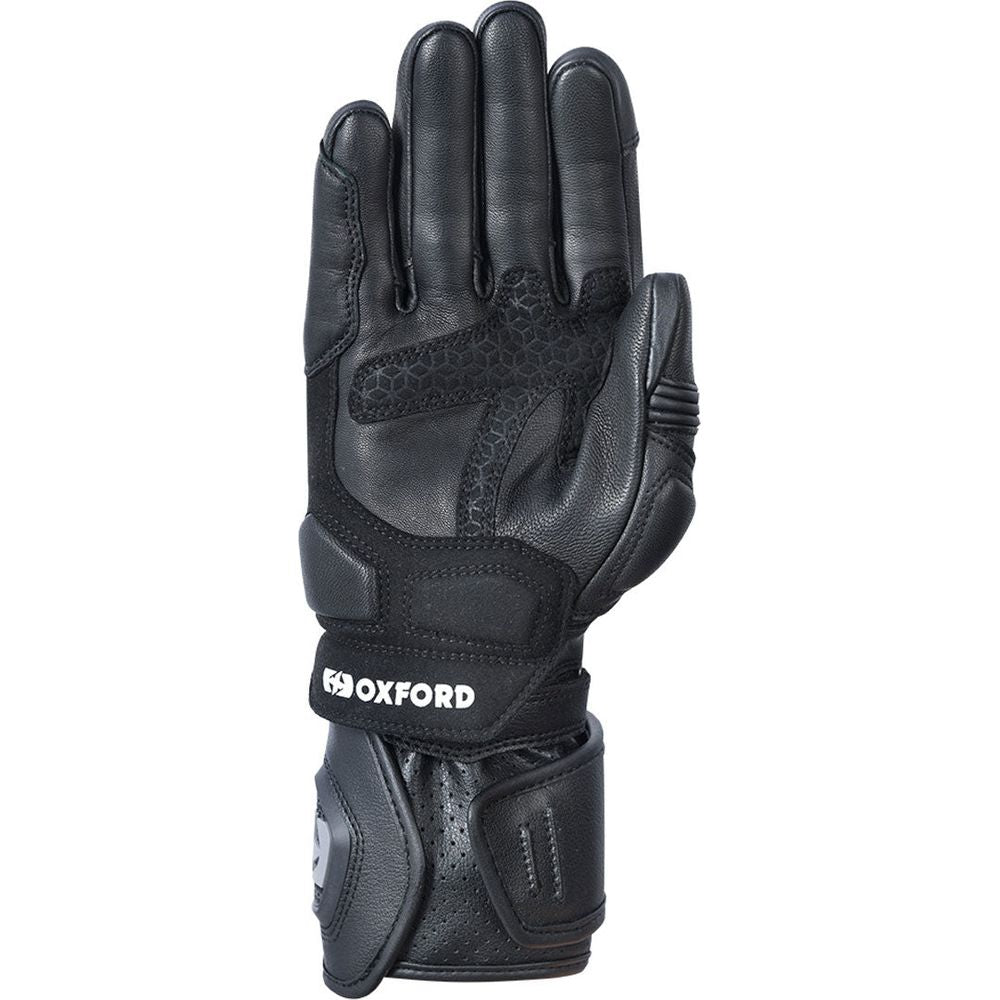 Oxford RP-2R Leather Gloves Black (Image 2) - ThrottleChimp