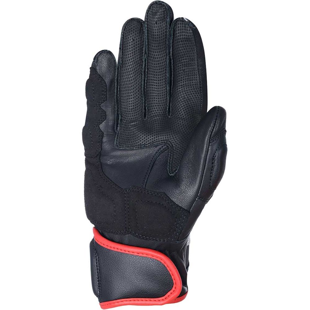 Oxford RP-3 2.0 Sports Short Leather Gloves Black / White / Red (Image 2) - ThrottleChimp