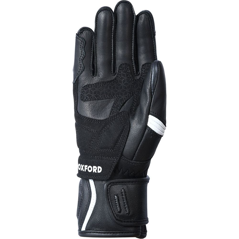 Oxford RP-5 2.0 Ladies Leather Gloves Black / White (Image 2) - ThrottleChimp