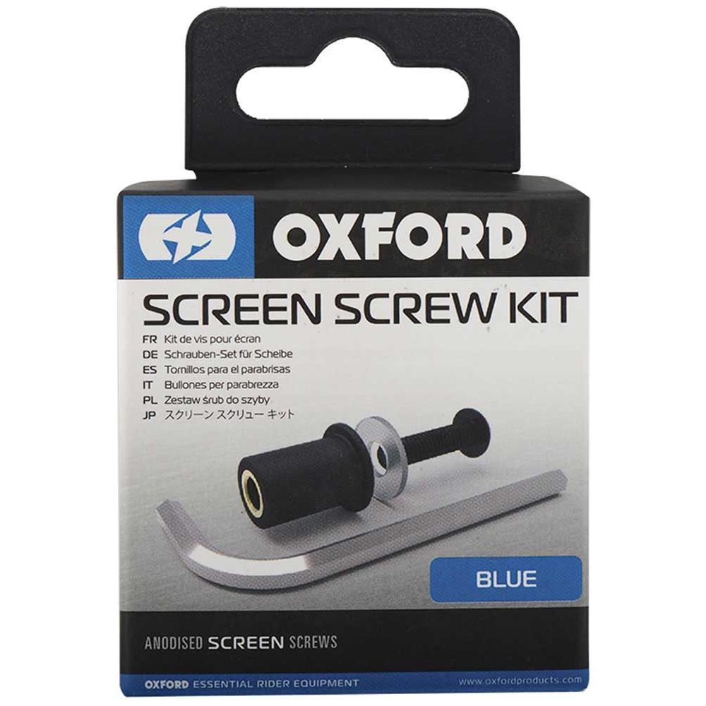 Oxford Screen Screw Blue (Image 2) - ThrottleChimp