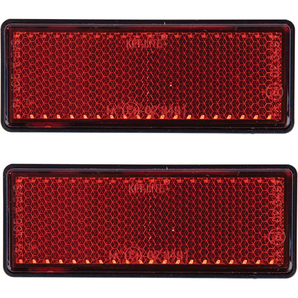 Oxford Self Adhesive Rectangular Reflectors - Pair (Image 2) - ThrottleChimp