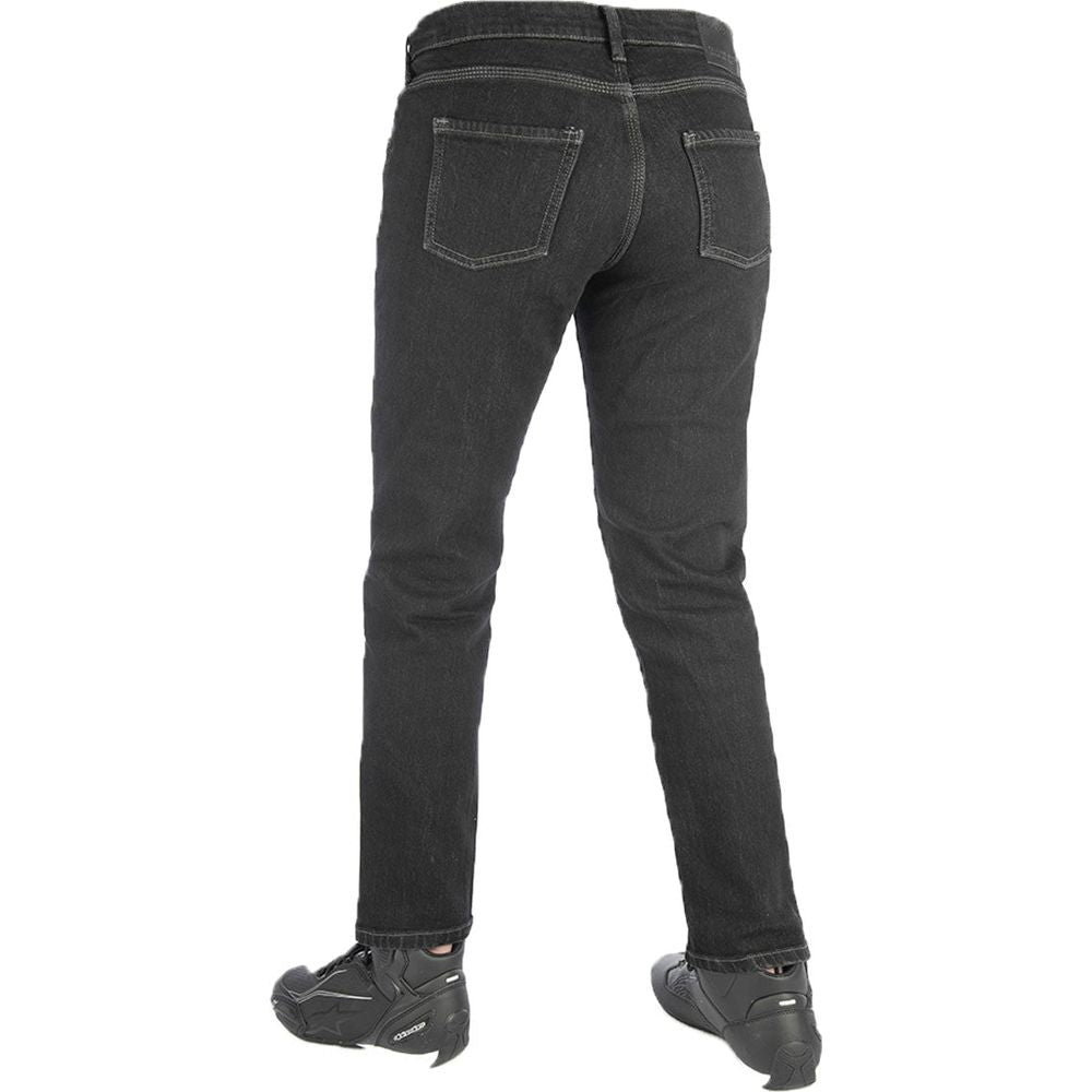 Oxford Original Approved Ladies Slim Fit Jeans Black (Image 2) - ThrottleChimp