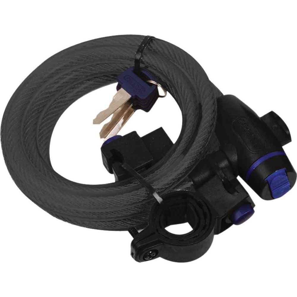 Oxford Cable Lock Smoke - 1.8m x 12mm (Image 2) - ThrottleChimp