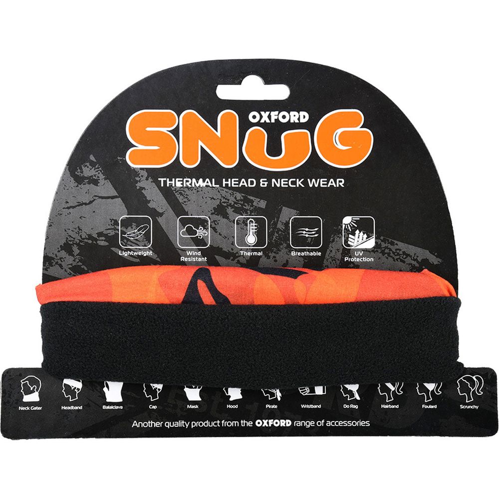 Oxford Snug Thermal Head & Neckwear Havoc Orange - ThrottleChimp