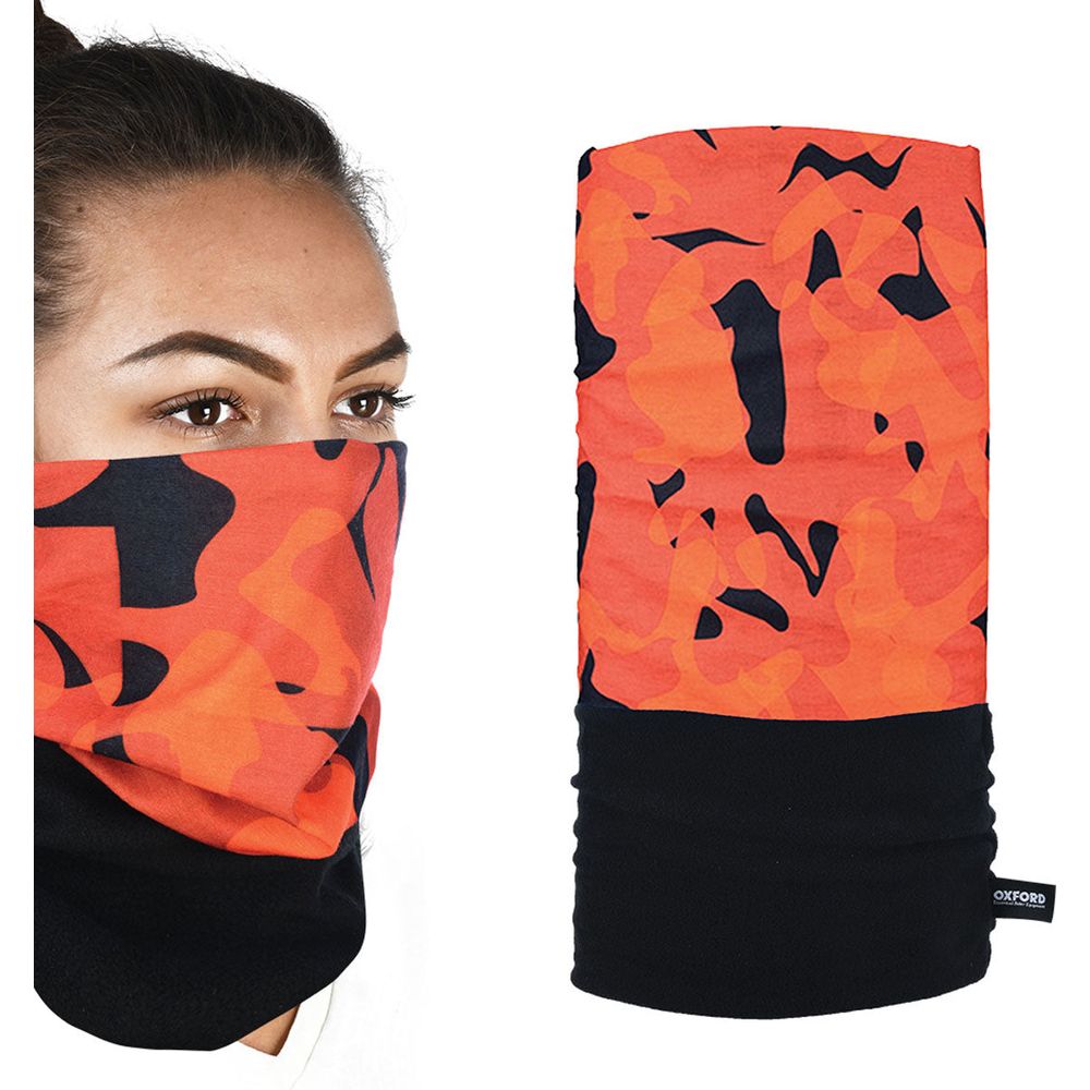 Oxford Snug Thermal Head & Neckwear Havoc Orange (Image 3) - ThrottleChimp