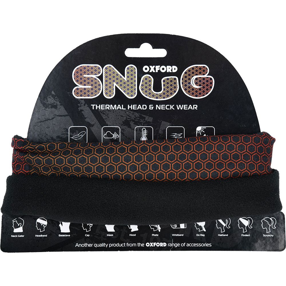 Oxford Snug Thermal Head & Neckwear Nacreaous Orange - ThrottleChimp