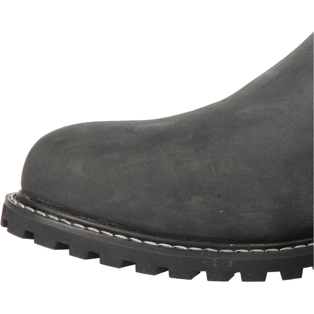 Oxford Sofia Ladies Boots Charcoal (Image 2) - ThrottleChimp