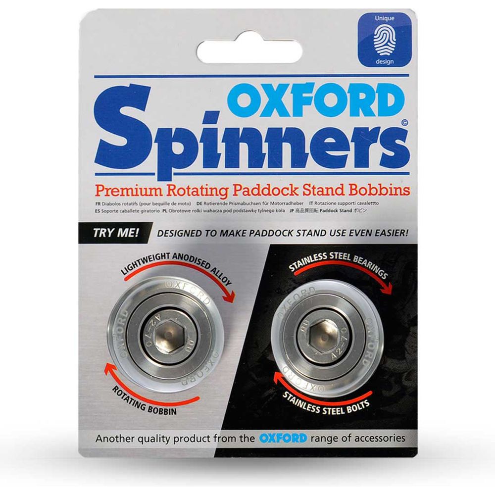 Oxford M12 Spinners Silver (Image 2) - ThrottleChimp