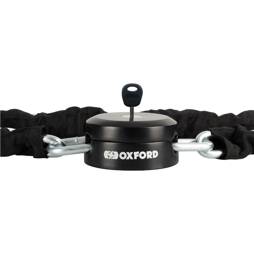 Oxford Stinger Anchor & Chain Lock Black - 10mm x 1.2m FREE 1 YEAR Returns, FREE UK Delivery | ThrottleChimp