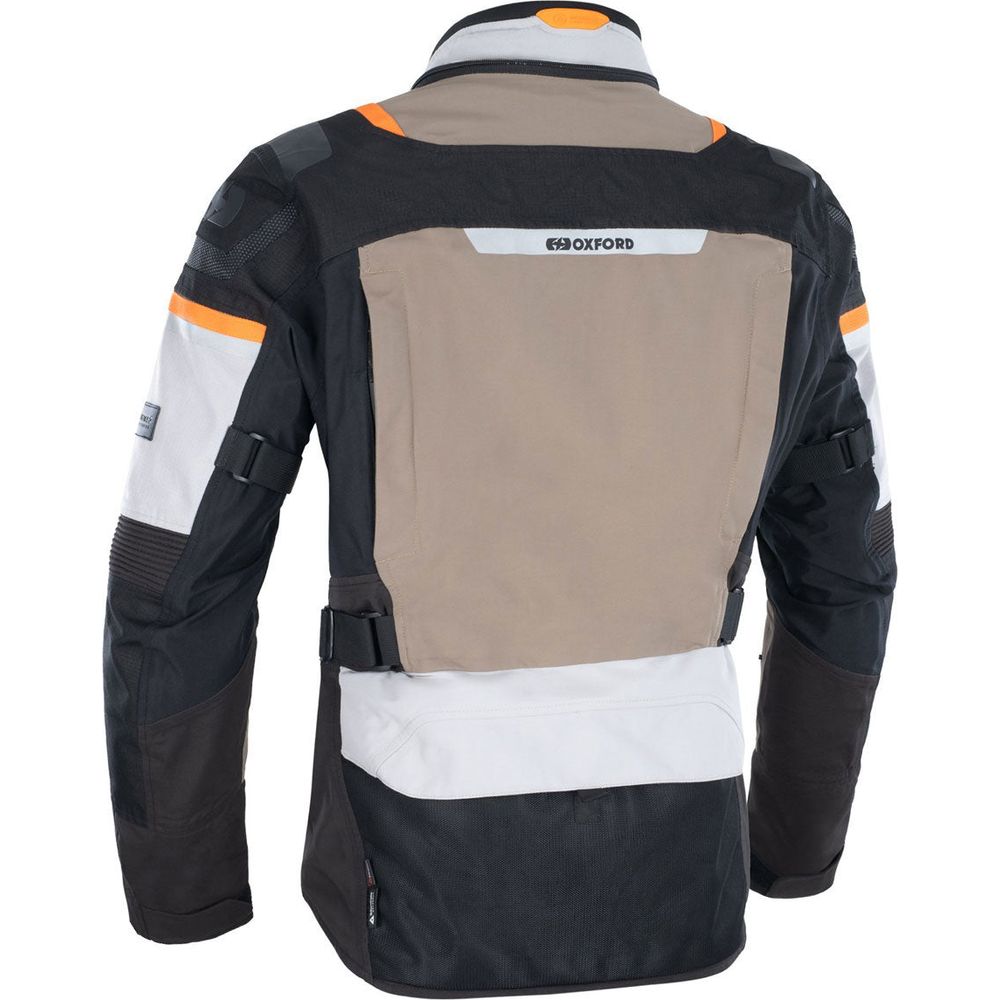 Oxford Stormland Dry2Dry Textile Jacket Desert / Black / Orange FREE 1 YEAR Returns, FREE UK Delivery | ThrottleChimp