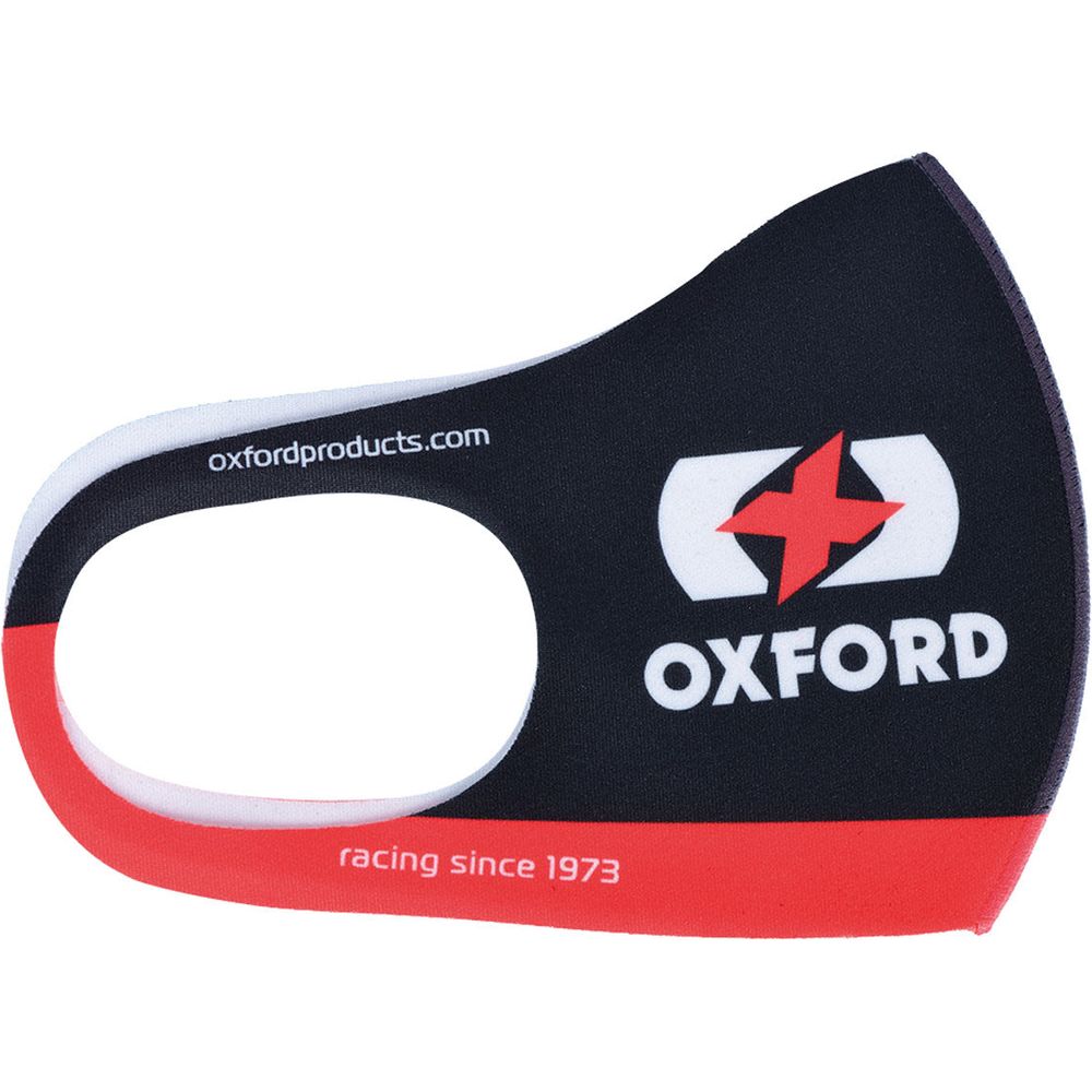 Oxford Team Face Mask Black (Image 2) - ThrottleChimp