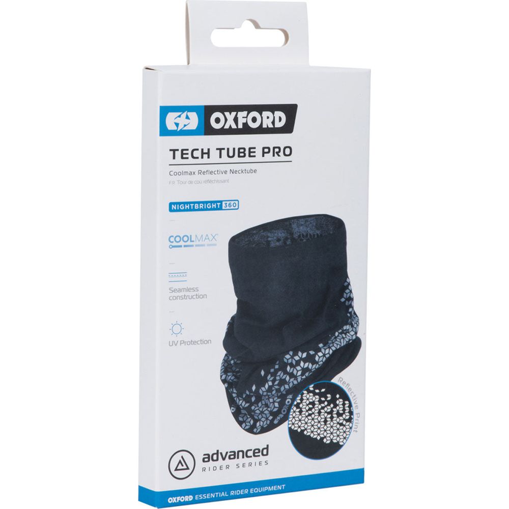 Oxford Tech Tube Pro Coolmax Reflex Cubed Black Single (Image 5) - ThrottleChimp