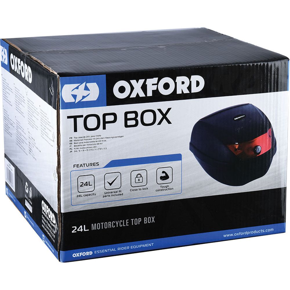 Oxford Top Box Black - 30 Litres (Image 2) - ThrottleChimp