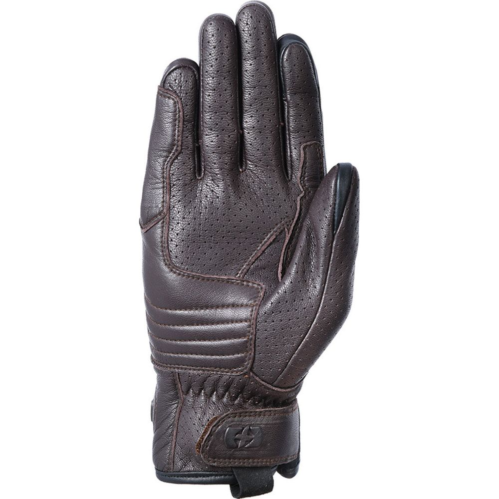 Oxford Tucson 1.0 Leather Gloves Brown (Image 2) - ThrottleChimp