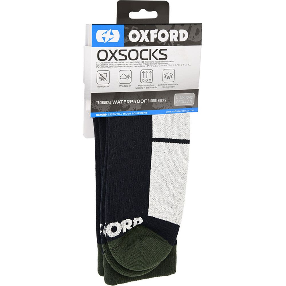 Oxford Waterproof Oxsocks Black (Image 2) - ThrottleChimp