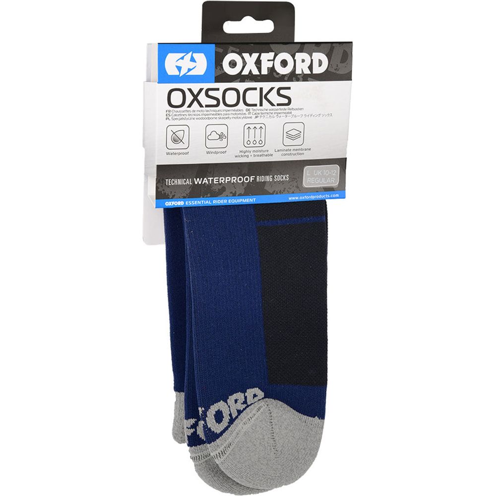 Oxford Waterproof Oxsocks Blue (Image 2) - ThrottleChimp