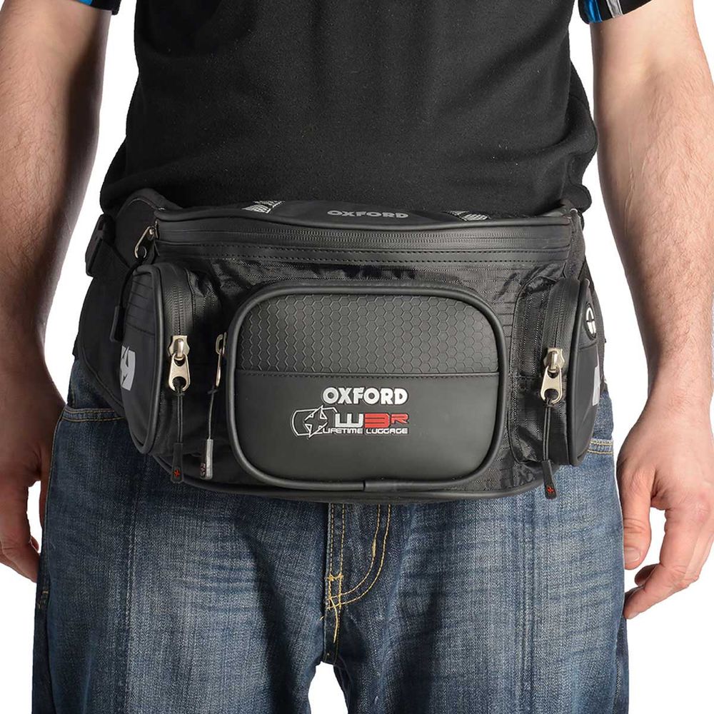 Oxford XW3R Waist Bag Black - 3 Litres FREE 1 YEAR Returns, FREE UK Delivery | ThrottleChimp