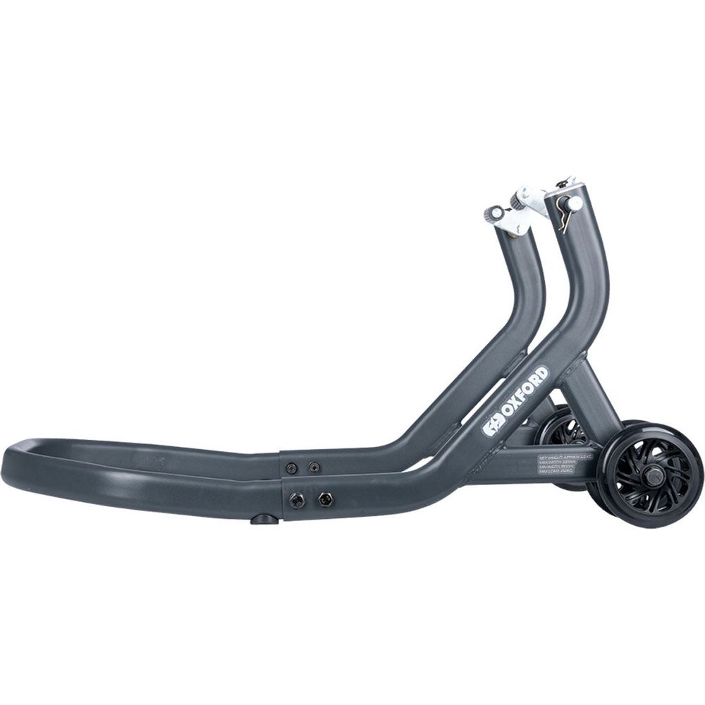 Oxford Zero-G Front Paddock Stand Grey (Image 3) - ThrottleChimp