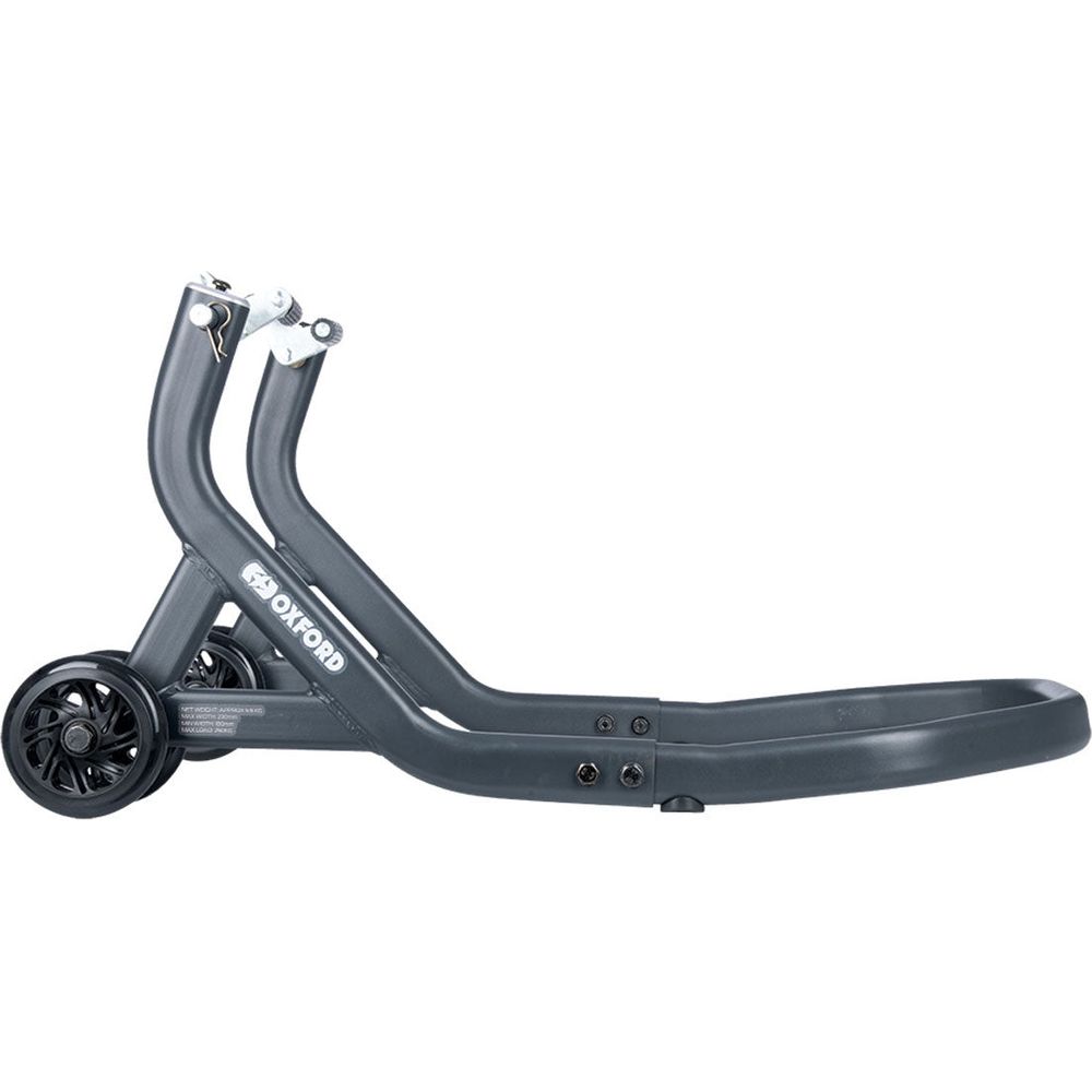 Oxford Zero-G Front Paddock Stand Grey (Image 2) - ThrottleChimp