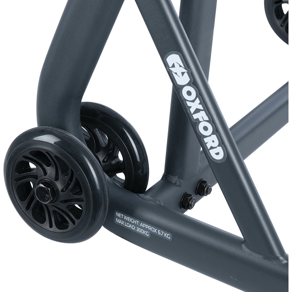 Oxford ZERO-G Single Sided Paddock Stand Grey (Image 8) - ThrottleChimp