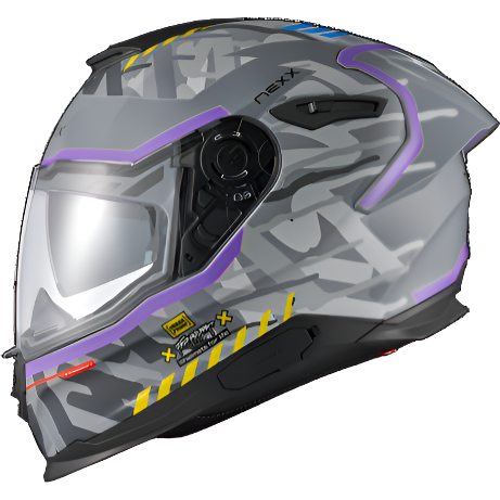 Nexx Y.100R Urbangram Full Face Helmet Matt Nardo Grey (Image 2) - ThrottleChimp