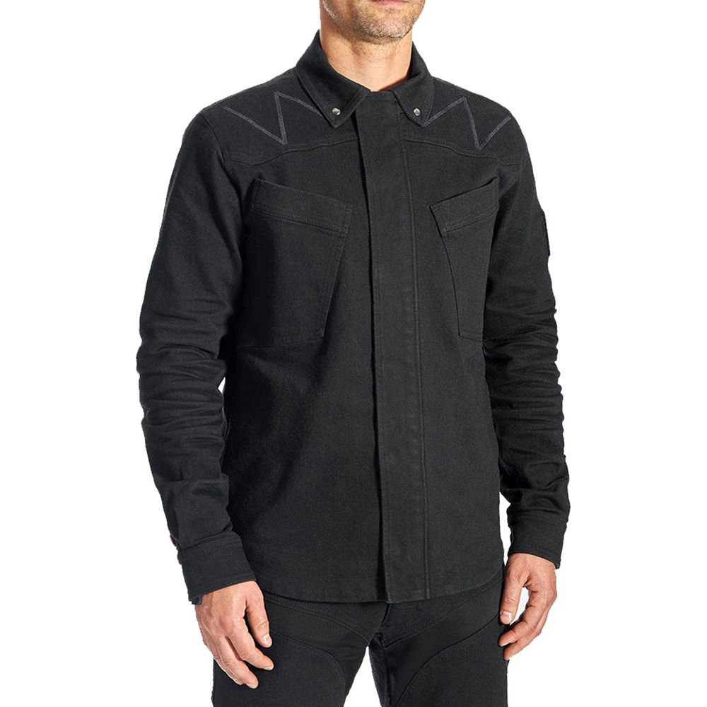 Pando Moto Capo Cor 01 Unisex Riding Shirt Black (Image 2) - ThrottleChimp