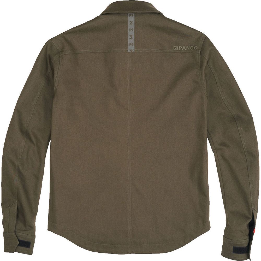 Pando Moto Capo Cor 02 Unisex Riding Shirt Olive (Image 2) - ThrottleChimp